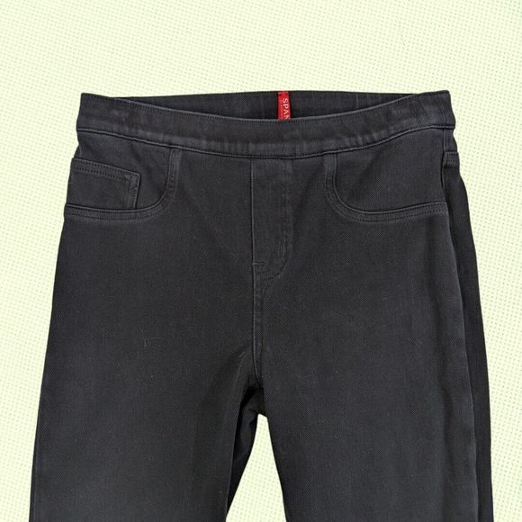Spanx M Jean-ish Ankle Legging Pants Black Stretch Skinny‎ Pull On Women's - Picture 2 of 7